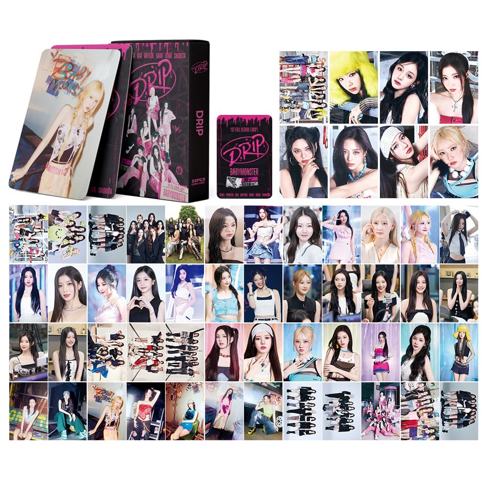 Amazon.com: Baby-M Photocards 2025 New Album Lomo Cards,55PCS Baby